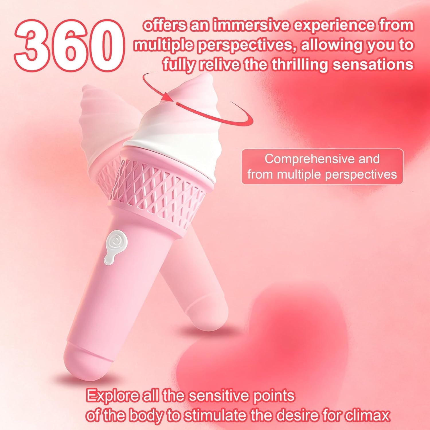 SweetRush Magic Ice Cream Wand Vibrator
