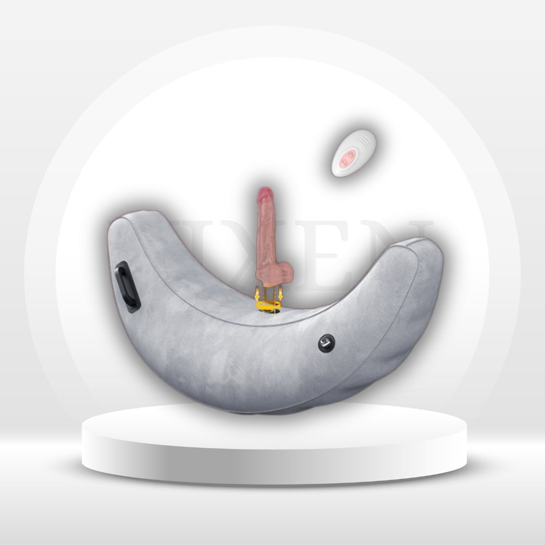 SwingSaddle Sex Position Pillow Dildo Mount with Vibrator