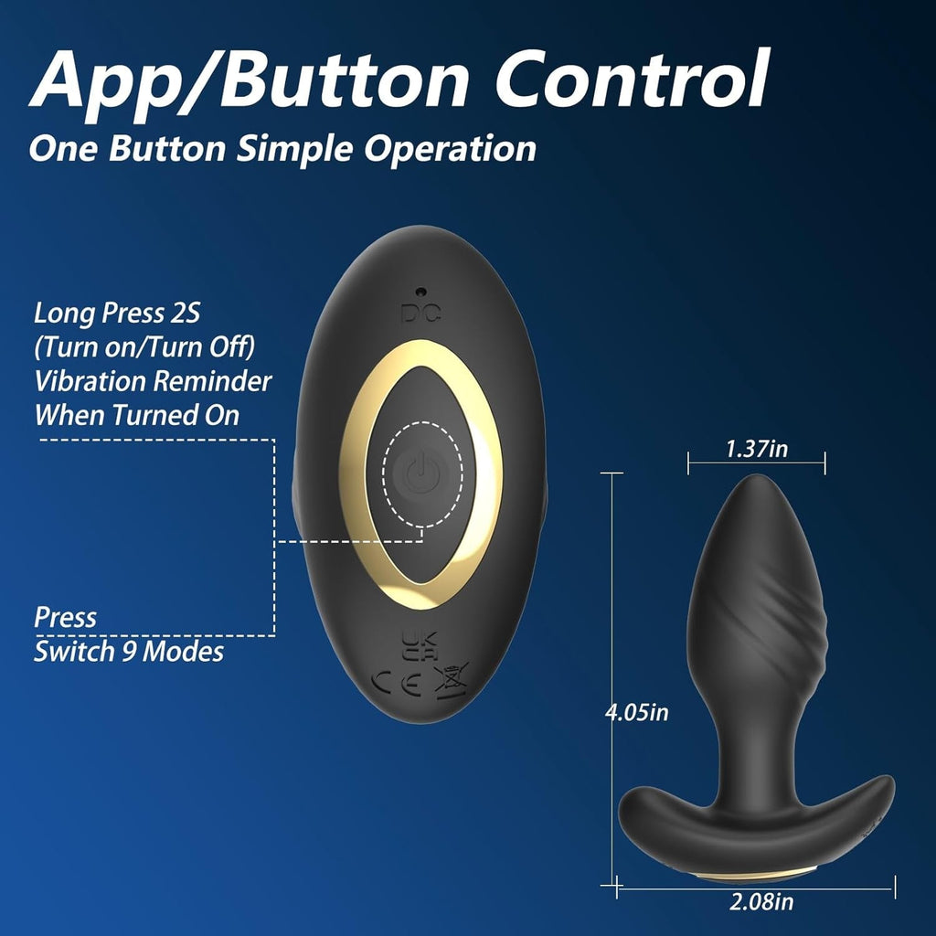 SwirlCommand 360° App Controlled Rotating Butt Plug