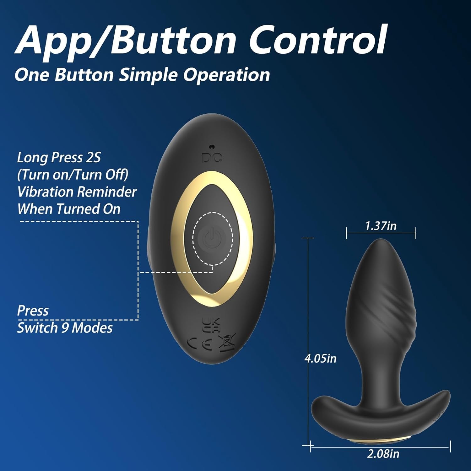 SwirlCommand 360° App Controlled Rotating Butt Plug
