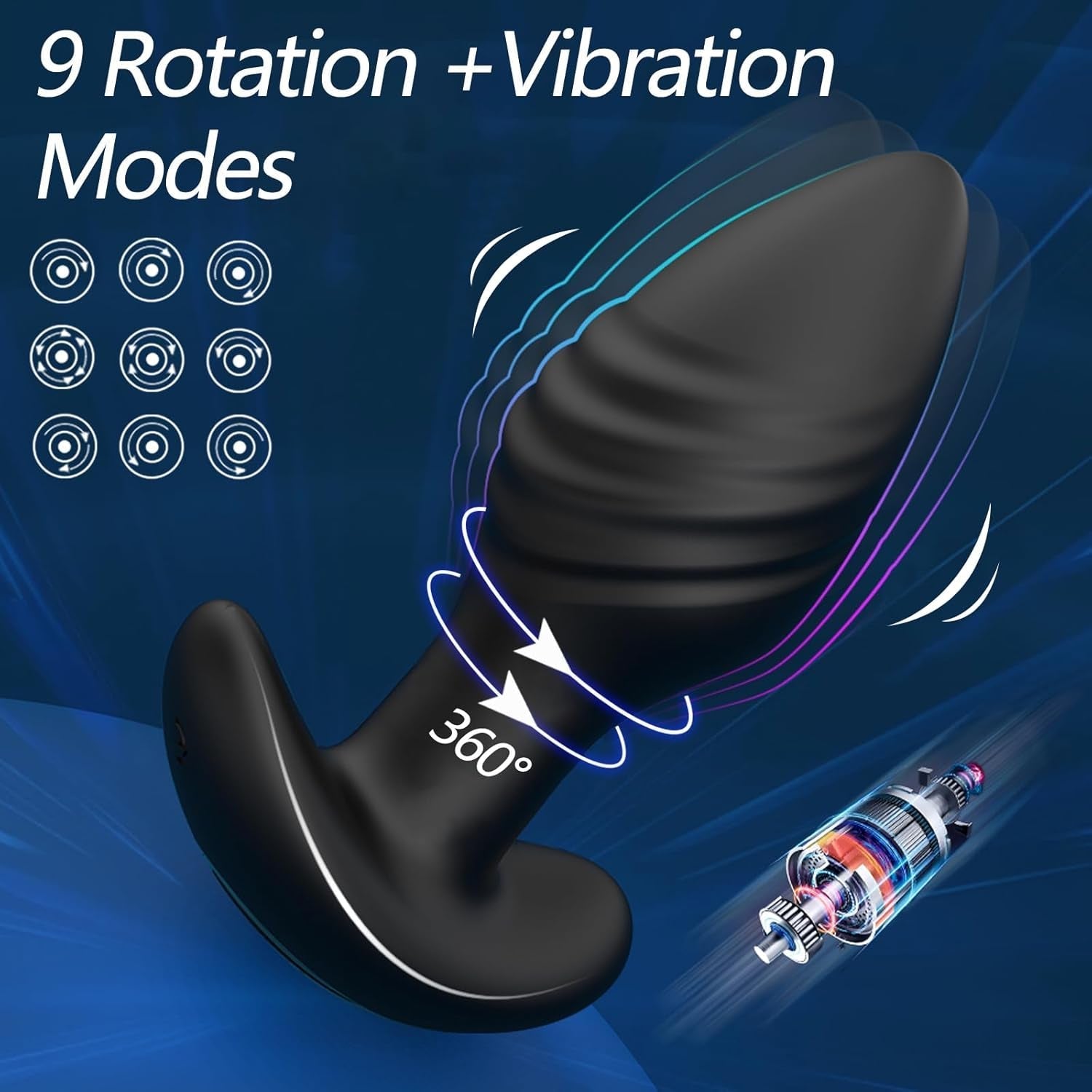 SwirlCommand 360° App Controlled Rotating Butt Plug