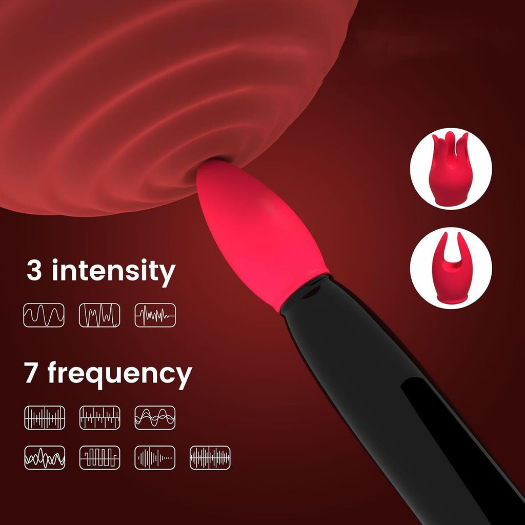 SwitchKiss Bullet Vibrator with 3 Heads