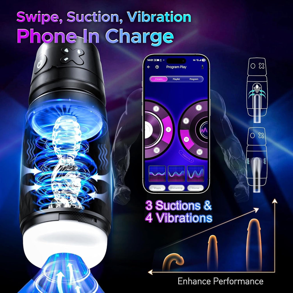 SyncForce AI Pulse Suction Stroker