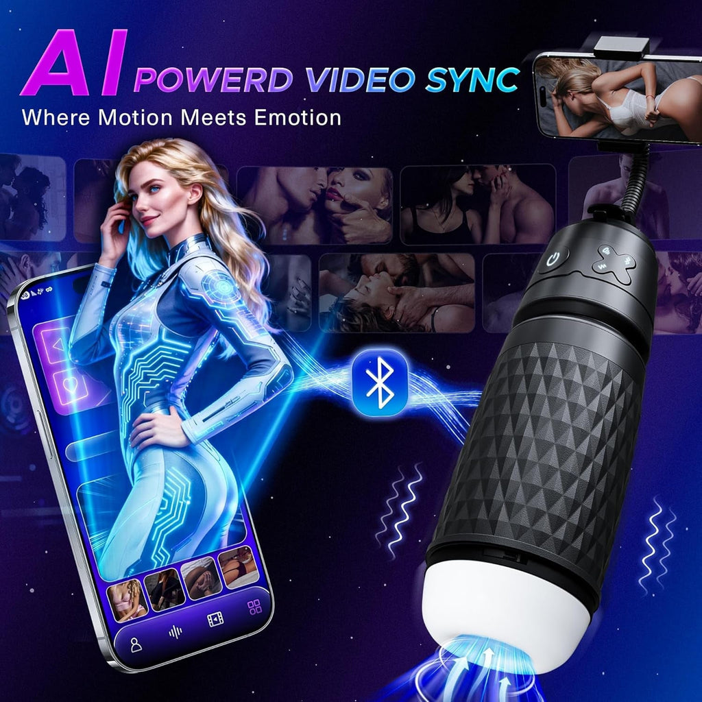 SyncForce AI Pulse Suction Stroker
