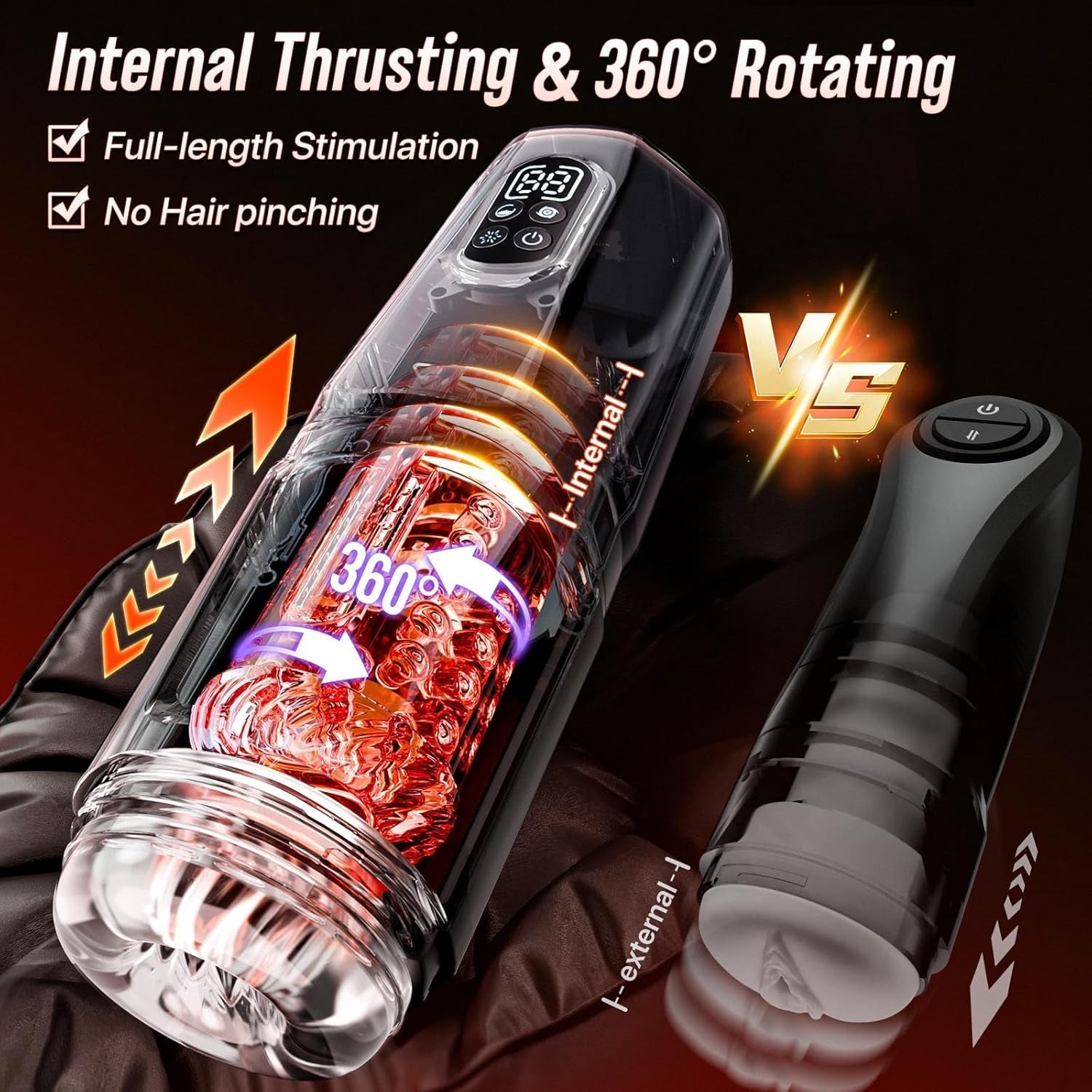 SyncRush AI Sync Male Masturbator Stroker