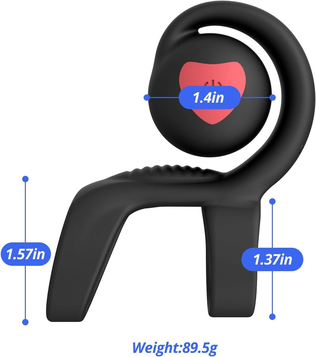 SyncSpark App-Controlled Vibrating Cock Ring Clit Stimulator