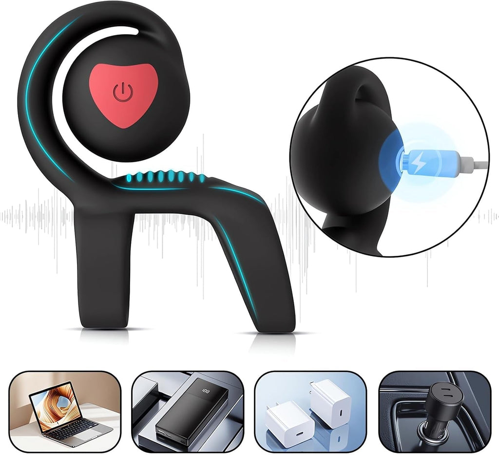 SyncSpark App-Controlled Vibrating Cock Ring Clit Stimulator