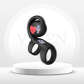 SyncSpark App-Controlled Vibrating Cock Ring Clit Stimulator