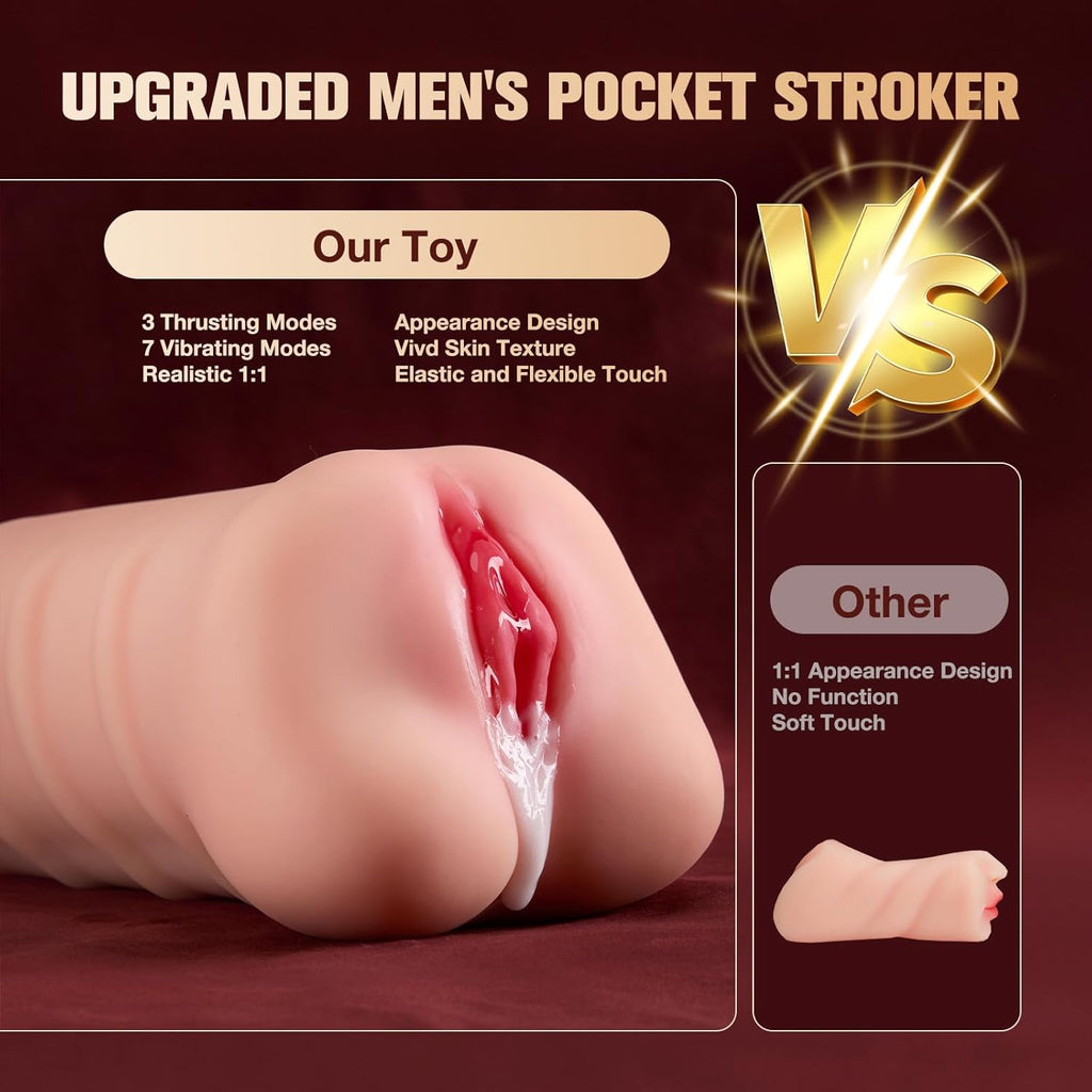 SyncStroke APP-Controlled Pocket Pussy Masturbator