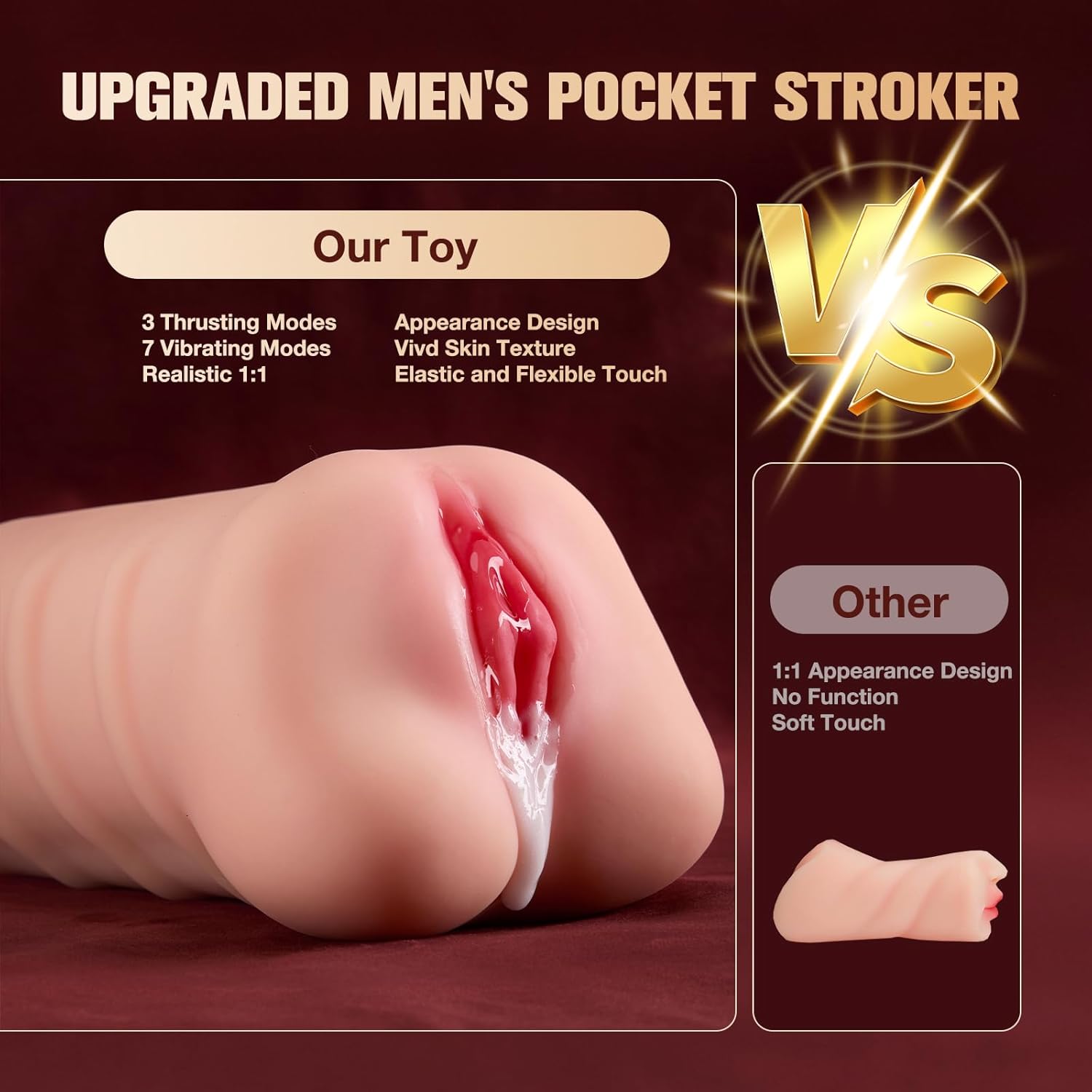 SyncStroke APP-Controlled Pocket Pussy Masturbator