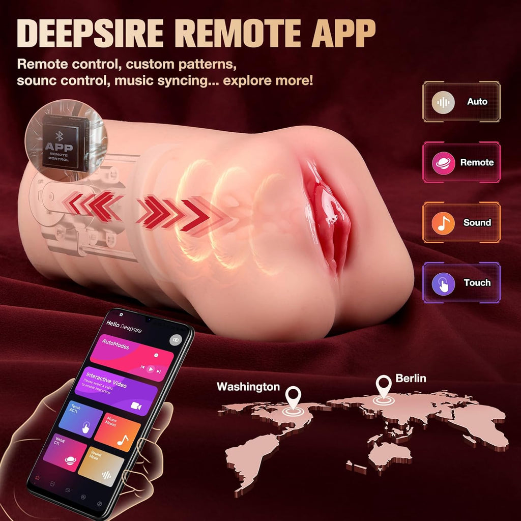 SyncStroke APP-Controlled Pocket Pussy Masturbator