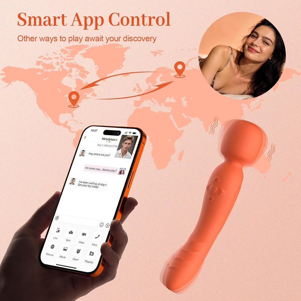 SyncWand AI App-Control G-Spot Vibrator Wand