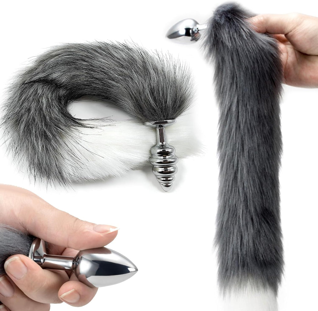 TailTease Fox Plug Set with 3 Metal Plugs