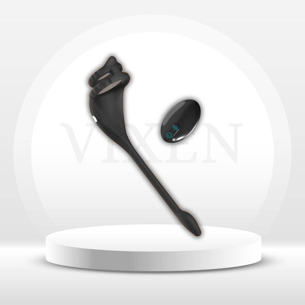 TaintPulse Vibrating Cock Ring Prostate Plug