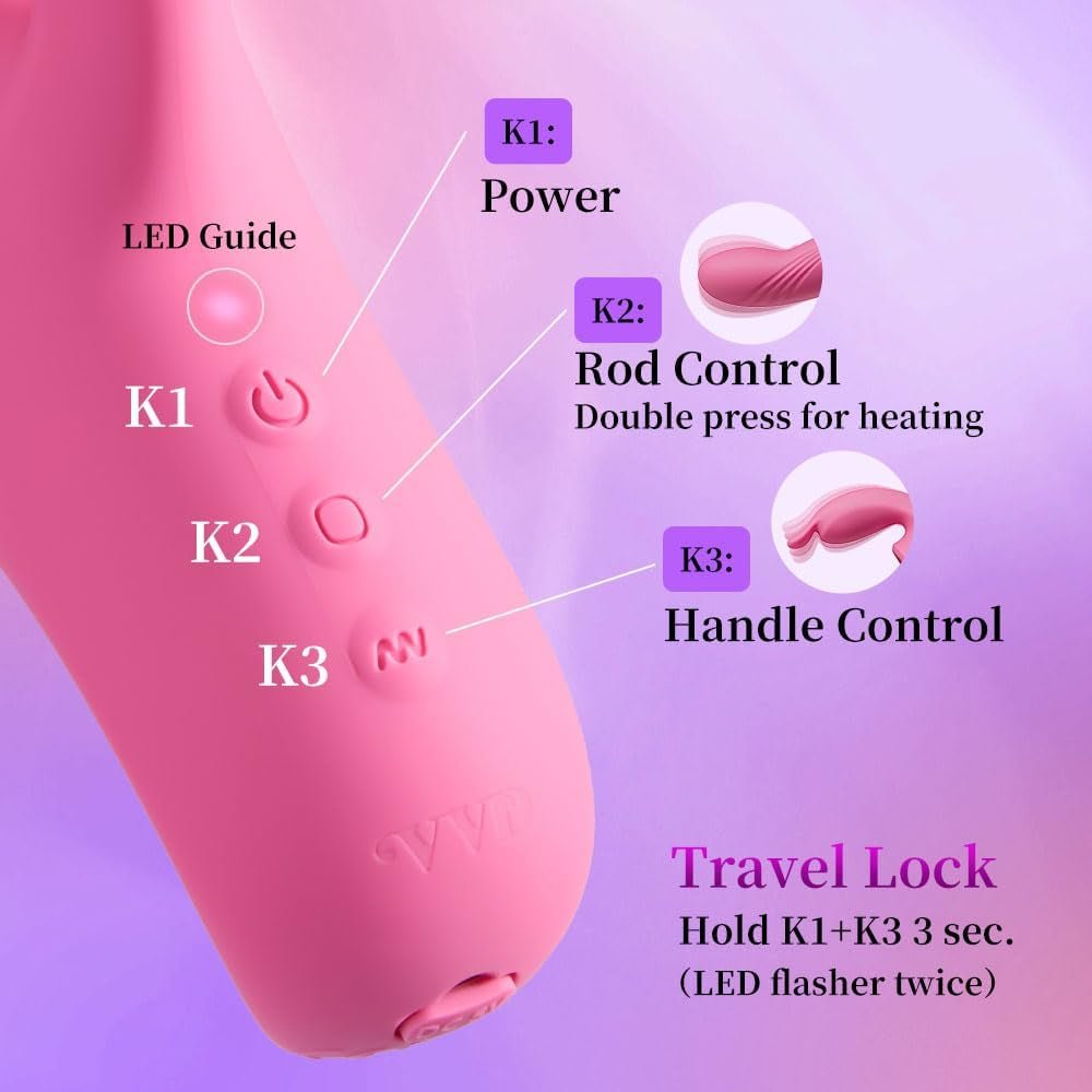 TapFever 7 Tapping Modes Heated Rabbit Vibrator