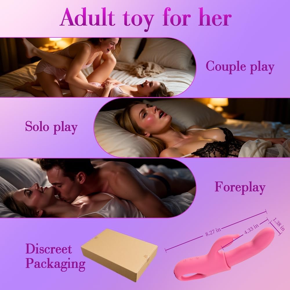 TapFever 7 Tapping Modes Heated Rabbit Vibrator