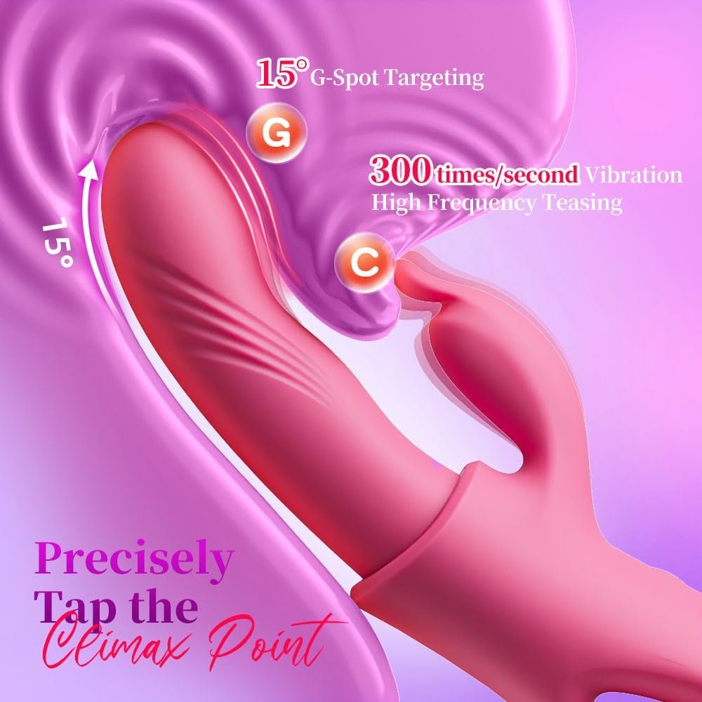 TapFever 7 Tapping Modes Heated Rabbit Vibrator