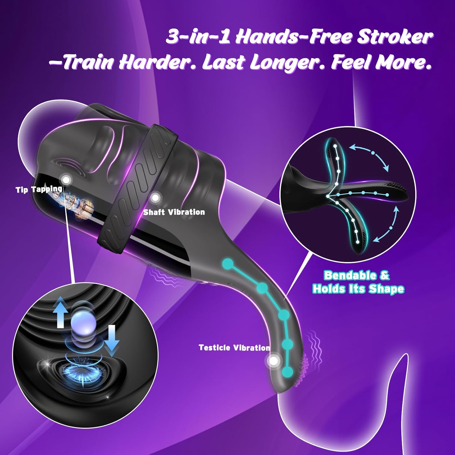 TapFlex Tapping Penis Trainer Vibrator