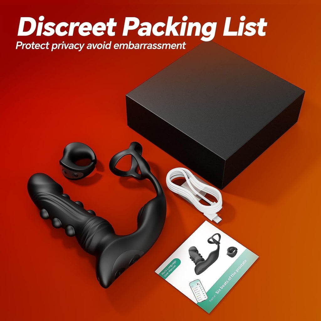 TapPulse App-Controlled Prostate Massager Cock Ring