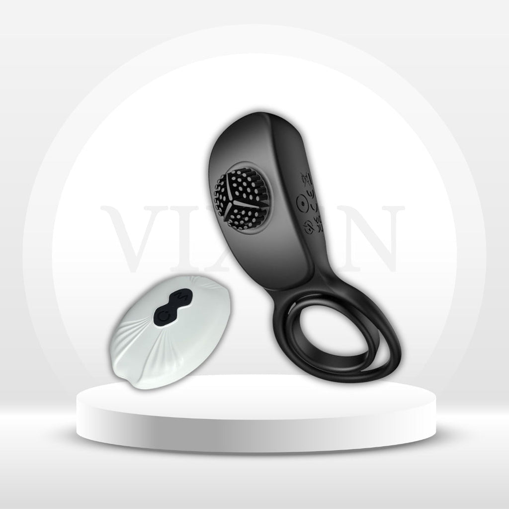 TeaseDrop Vibrating Cock Ring Clit Stimulator for Couples
