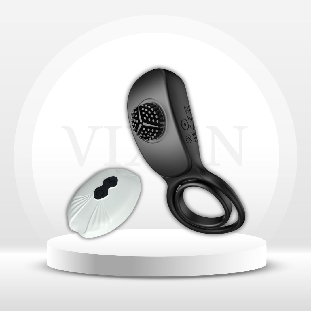 TeaseDrop Vibrating Cock Ring Clit Stimulator for Couples