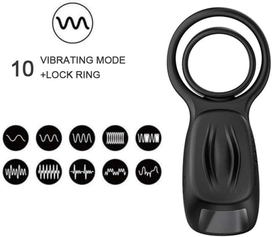 TeaseDrop Vibrating Cock Ring Clit Stimulator for Couples