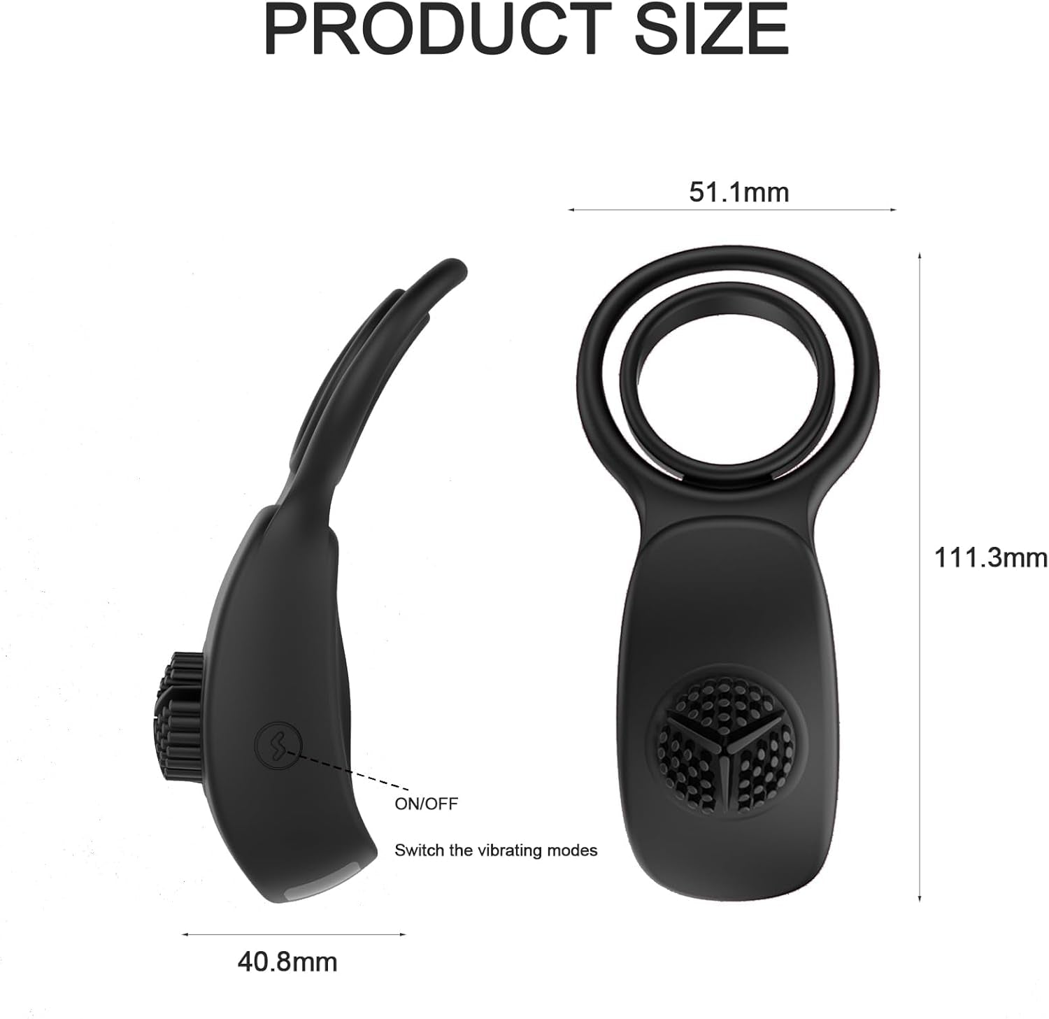 TeaseDrop Vibrating Cock Ring Clit Stimulator for Couples