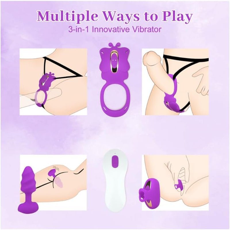 TeaseLink 3-in-1 Couples Vibrator Kit