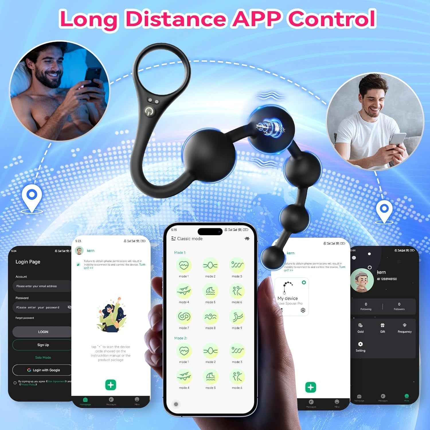 TemptLink App-Control Anal Beads & G-Spot Vibrator