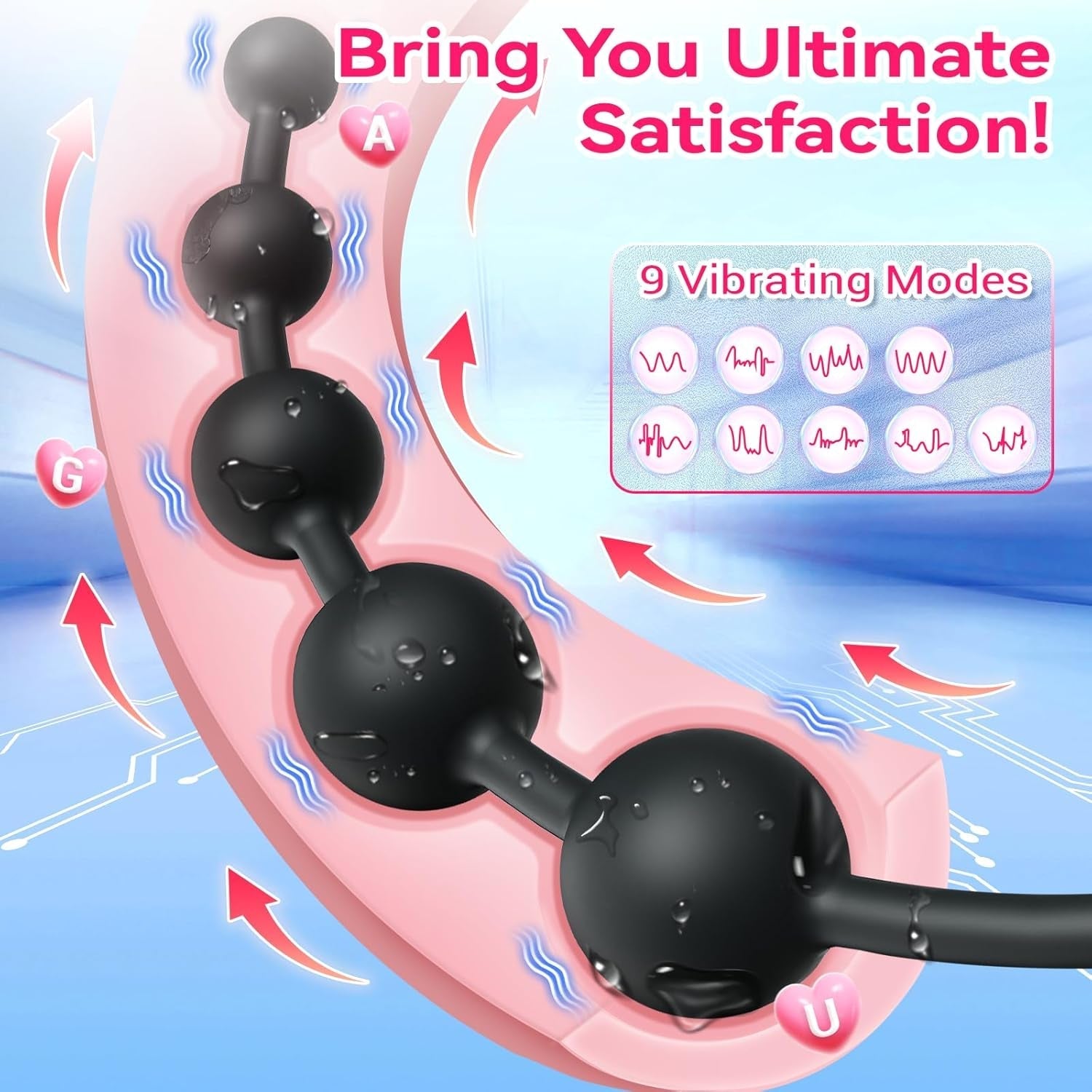 TemptLink App-Control Anal Beads & G-Spot Vibrator