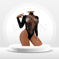 TemptNet Stretch Fishnet Teddy Bodysuit
