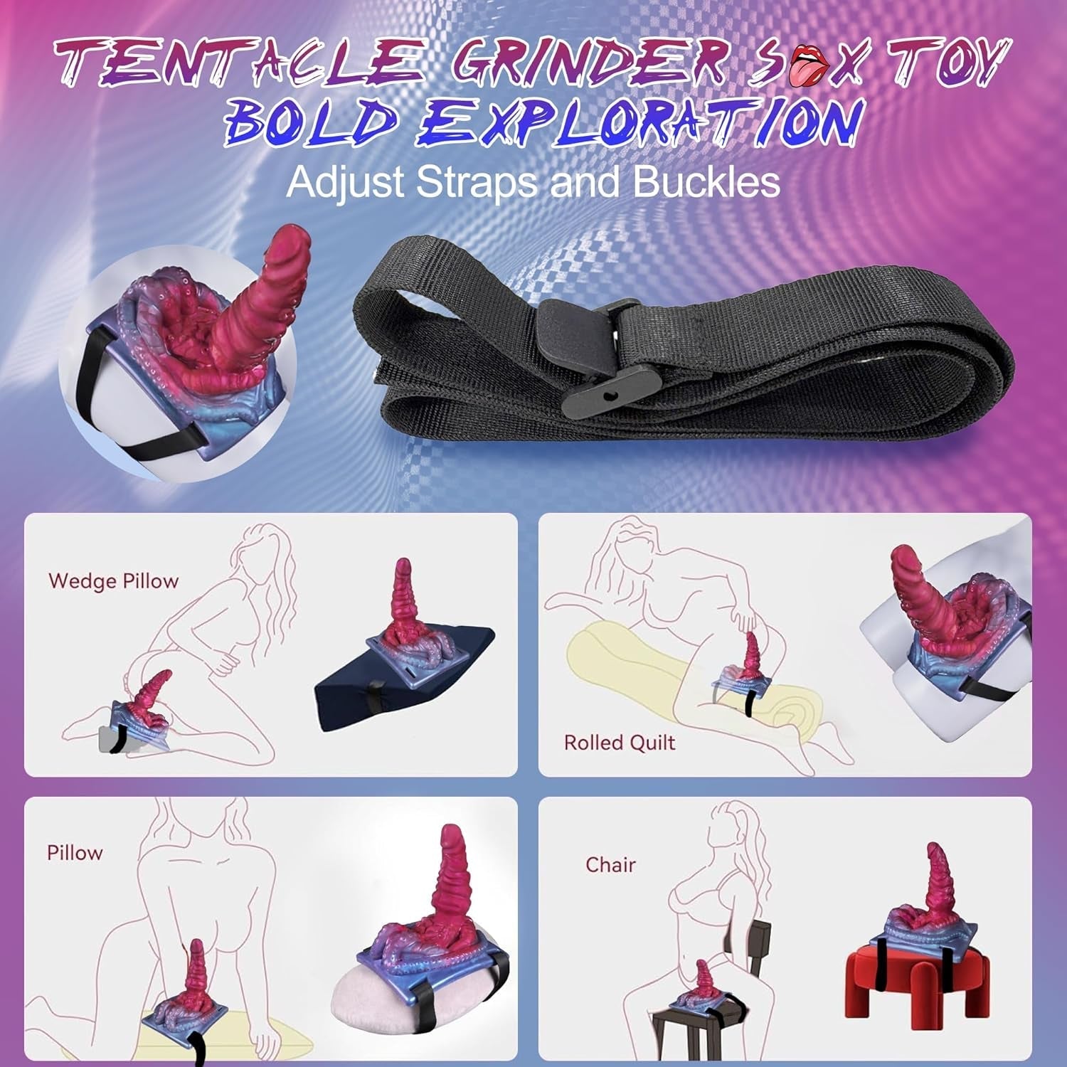 TentacleRide Riding Dildo Vibrator & Grinder