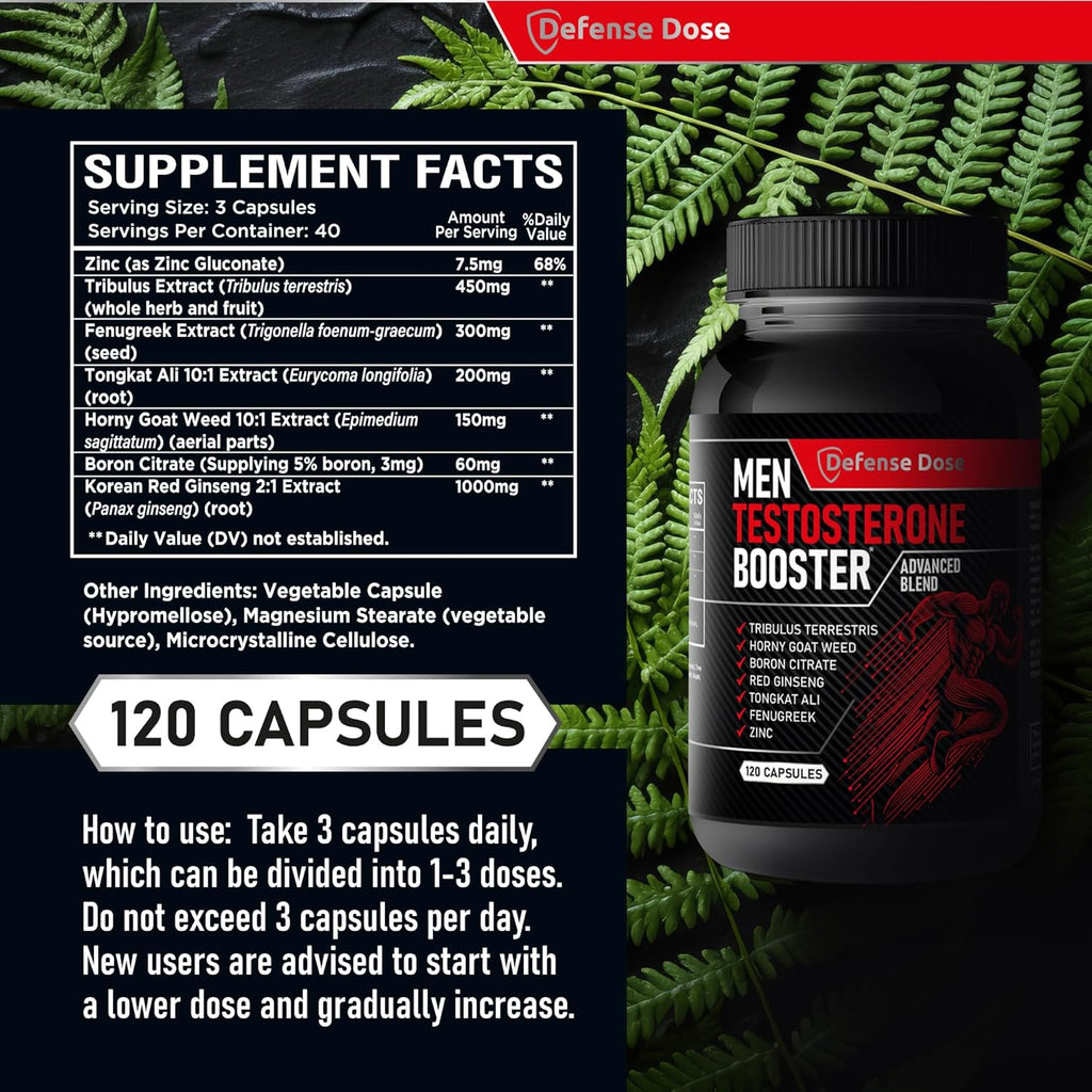 Testosterone Booster for Men – Libido, Muscle & Energy Support