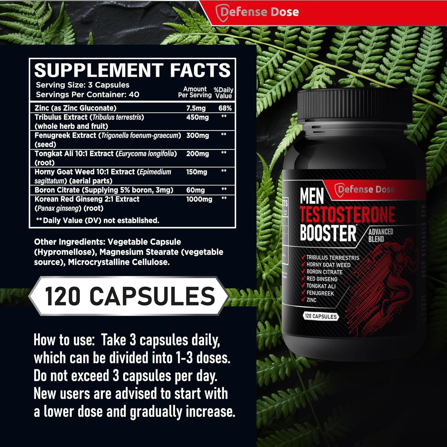Testosterone Booster for Men – Libido, Muscle & Energy Support
