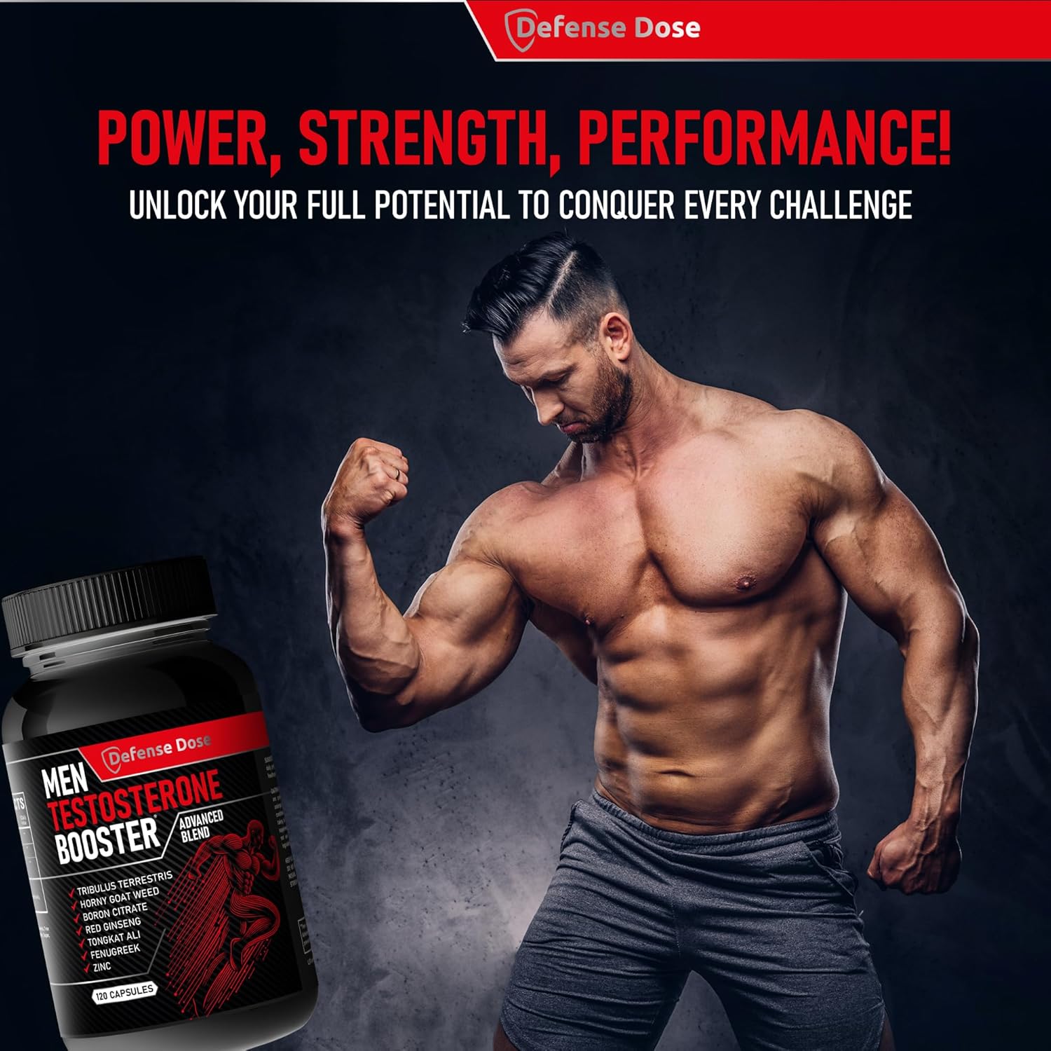 Testosterone Booster for Men – Libido, Muscle & Energy Support
