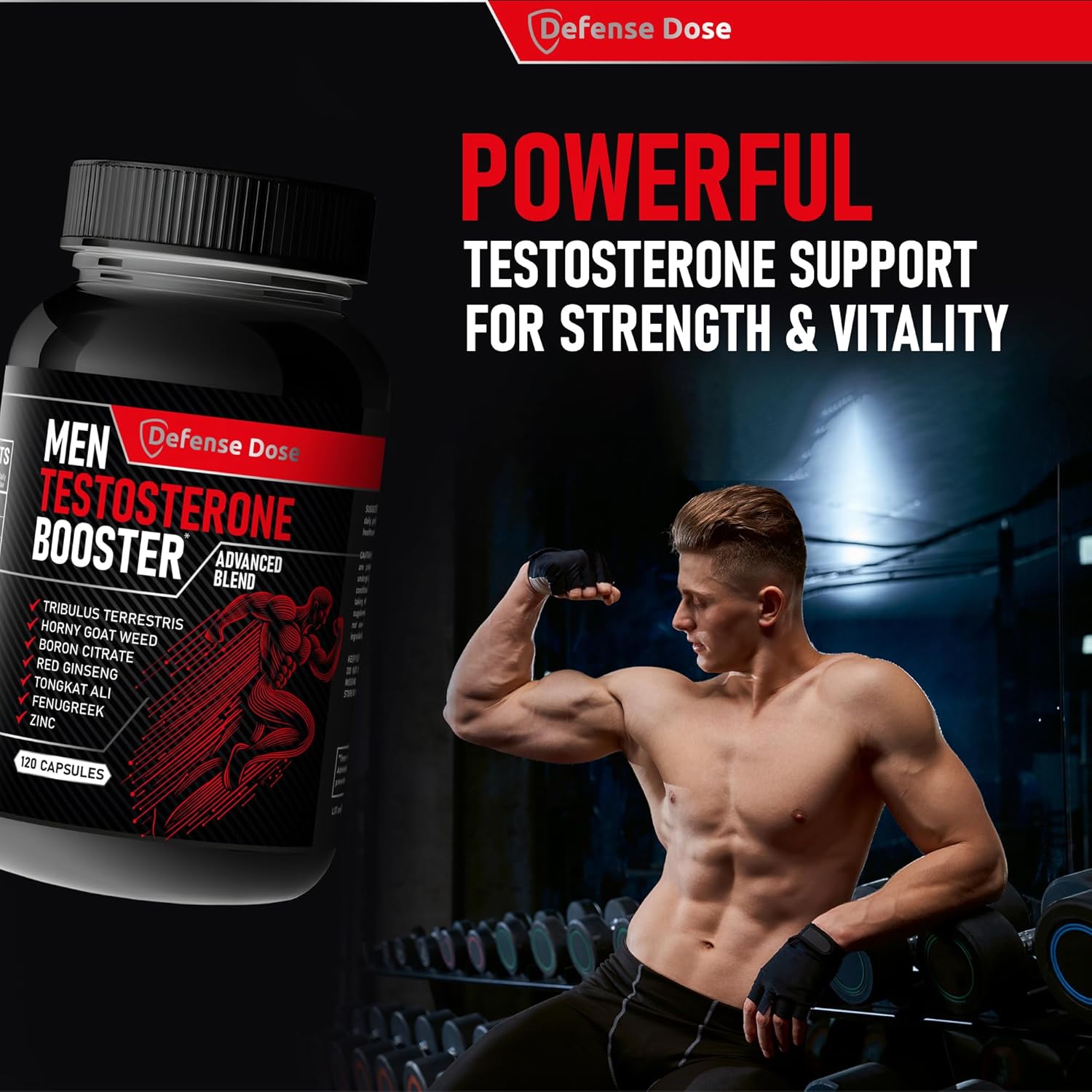 Testosterone Booster for Men – Libido, Muscle & Energy Support