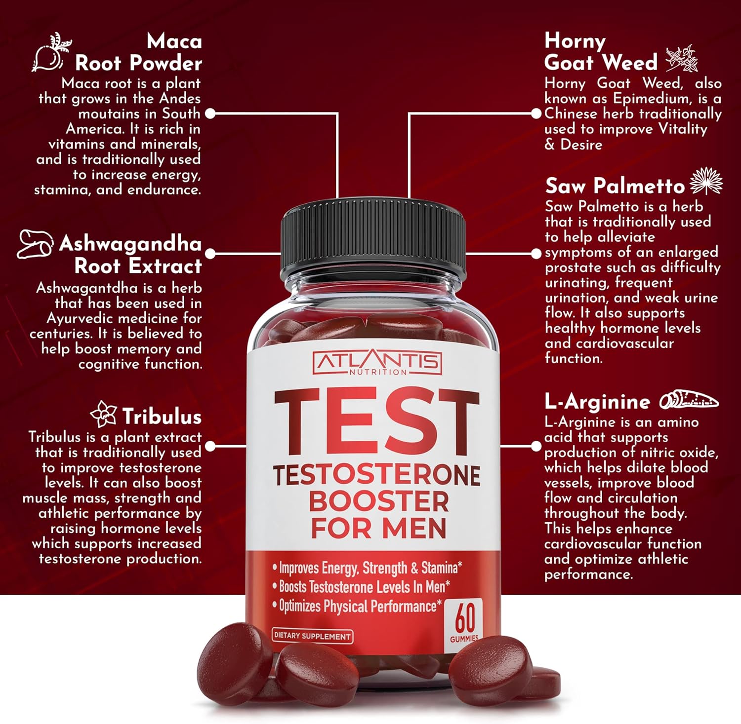Testosterone Gummies for Men – Energy & Libido Booster