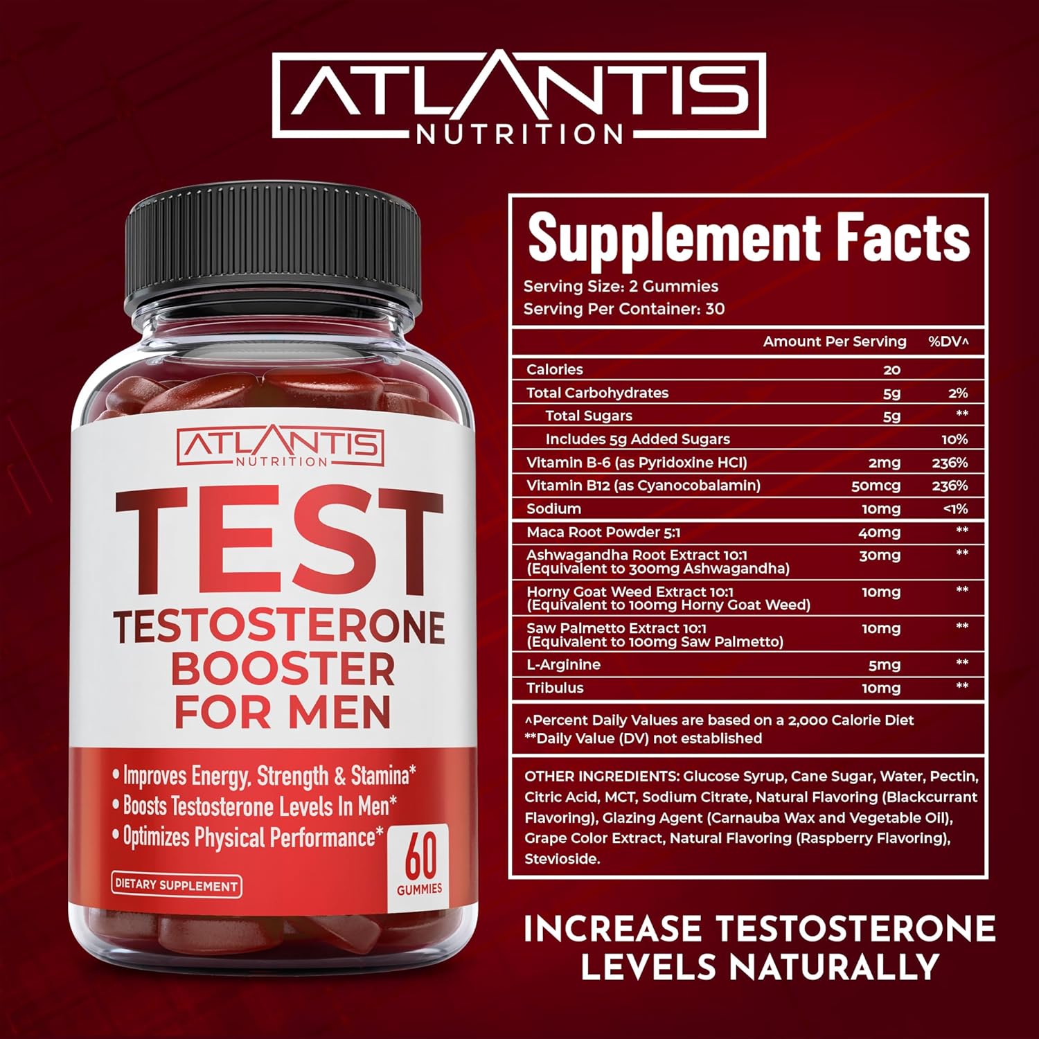 Testosterone Gummies for Men – Energy & Libido Booster