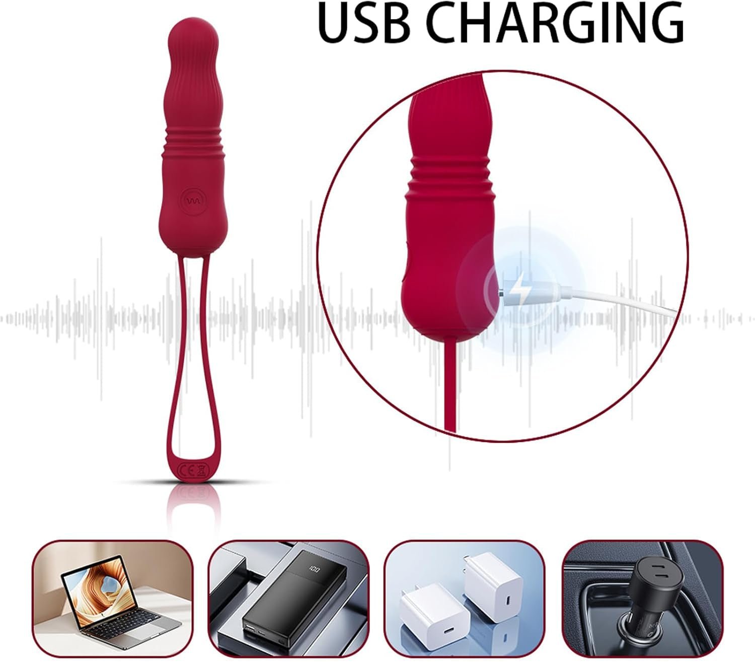 TetherPulse Mini G-Spot Thrusting Bullet Vibrator