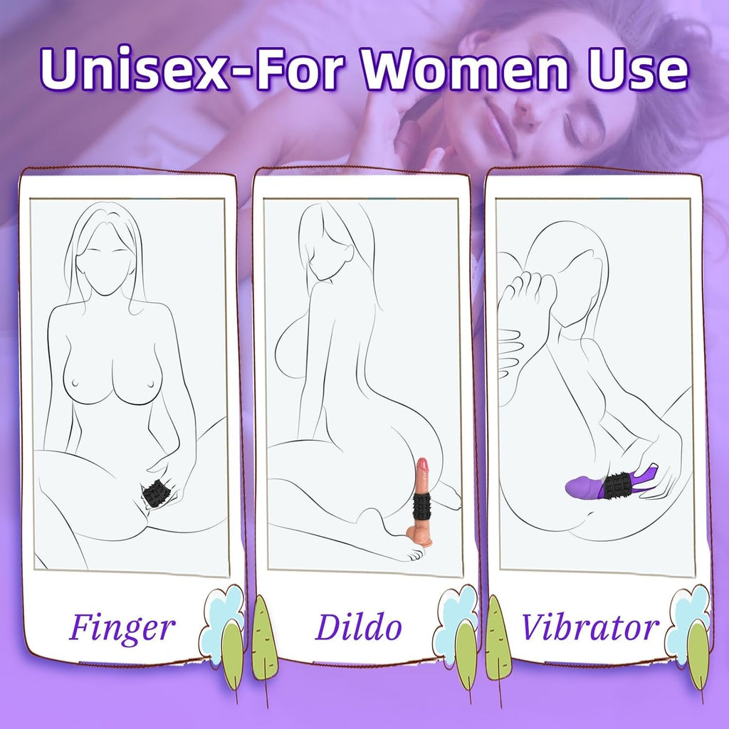TextureLock 6-Piece Silicone Cock Ring Sleeve Set