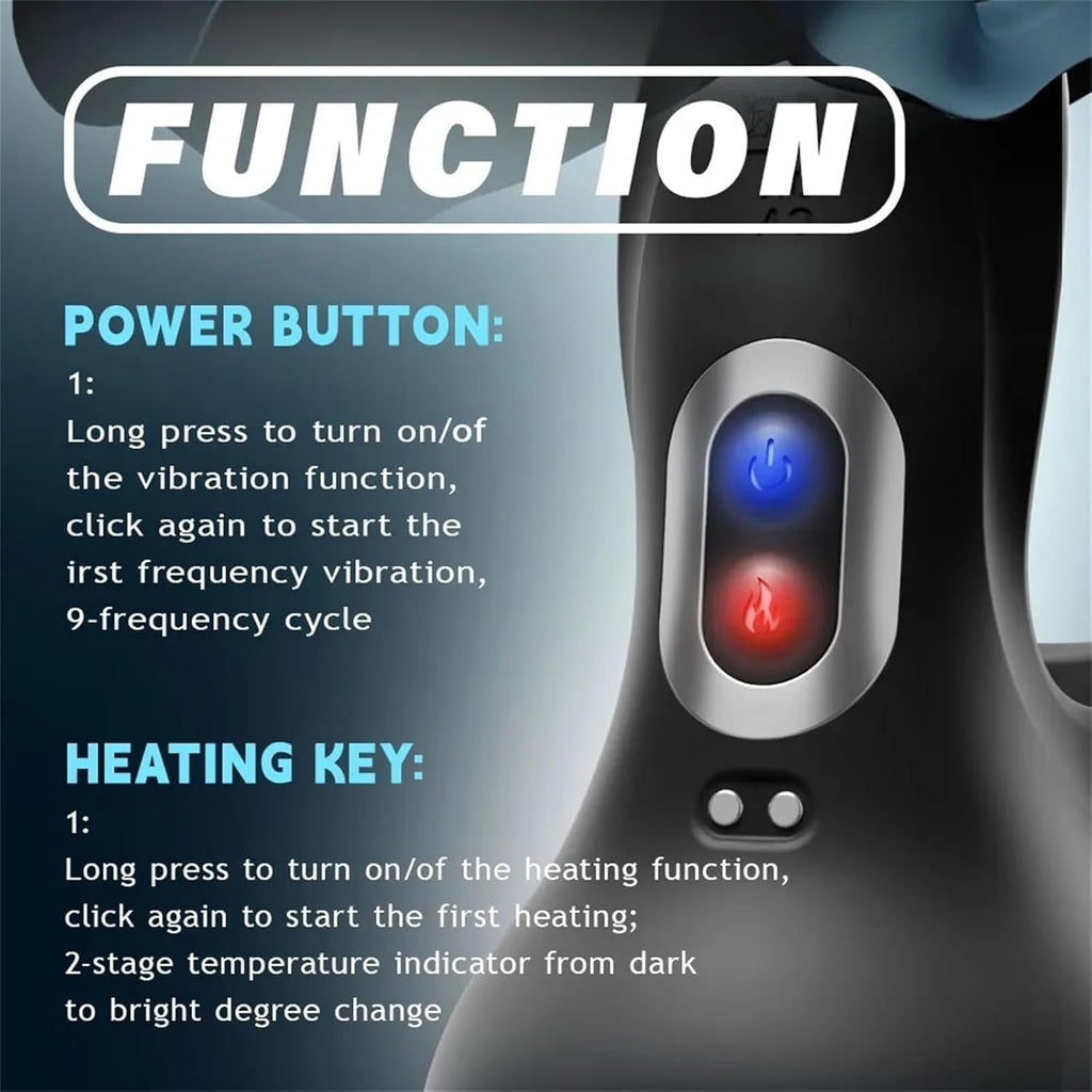 ThermaLock Heated Vibrating Cock Ring