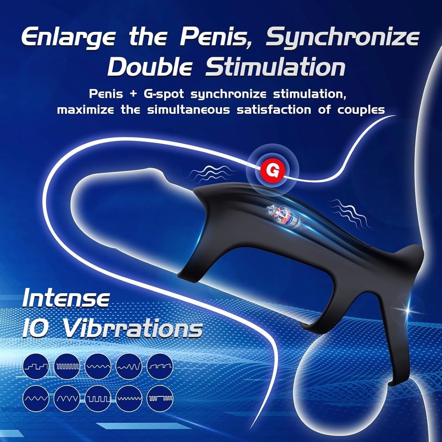 ThickCurve Vibrating Cock Ring & Penis Extender Sleeve