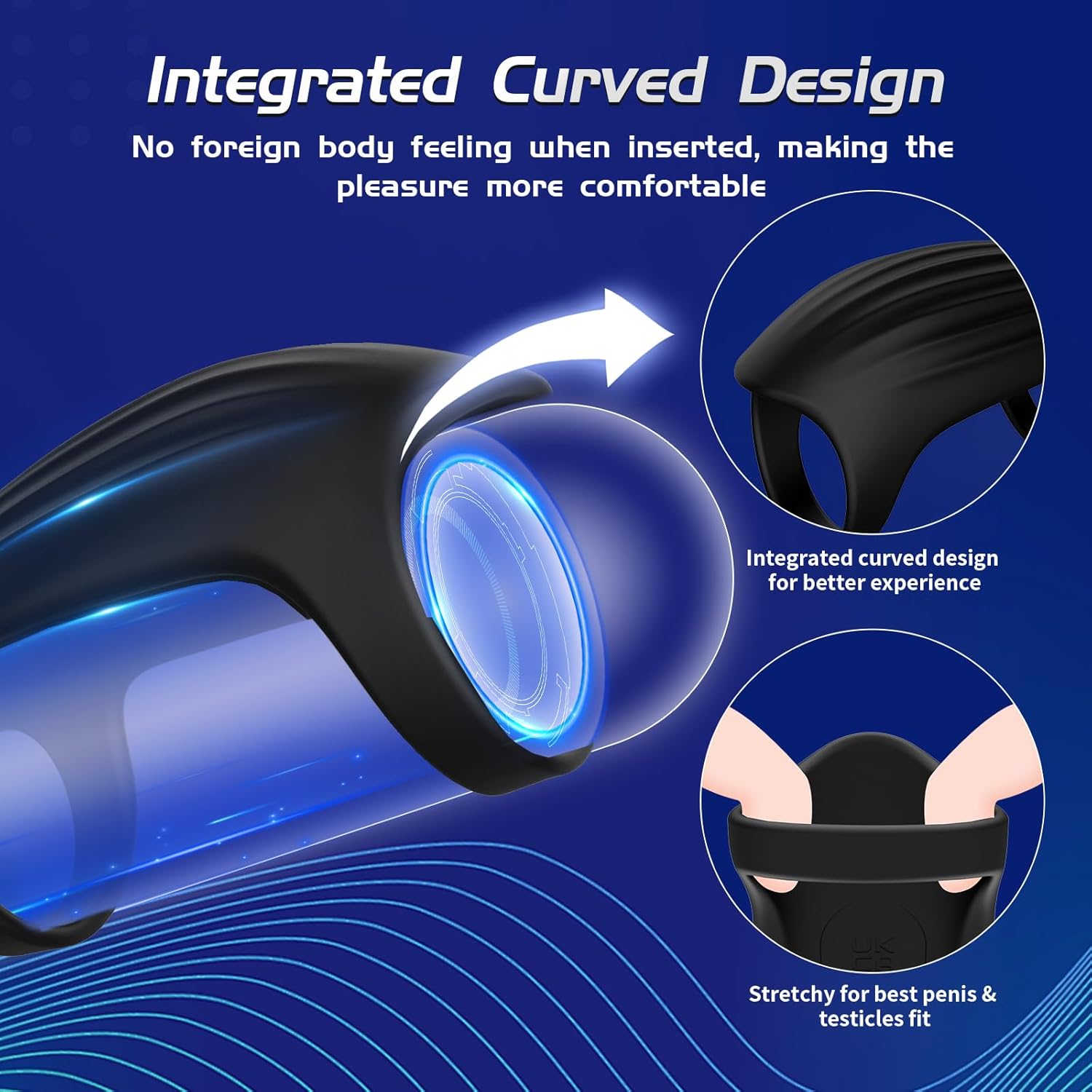 ThickSync Vibrating Penis Sleeve with G-Spot Stimulator