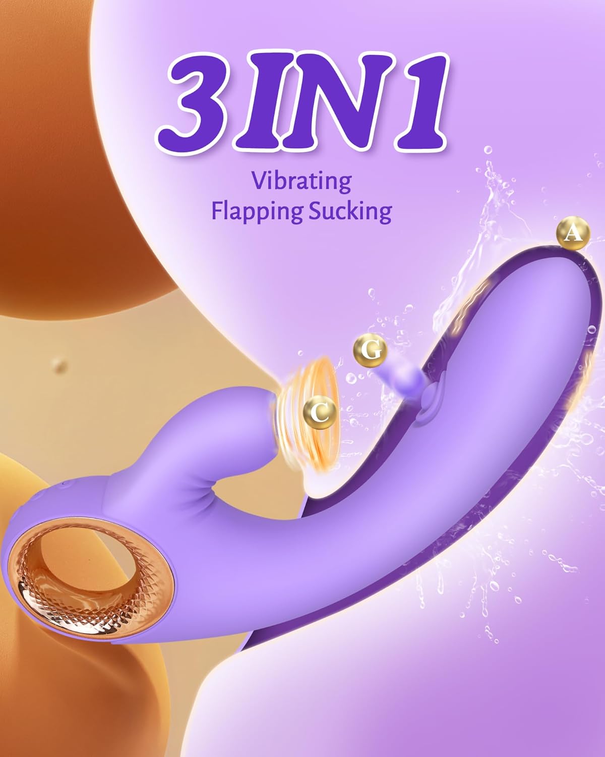 ThrillCraft 3-in-1 Clit Sucker, Slapper & Vibrator