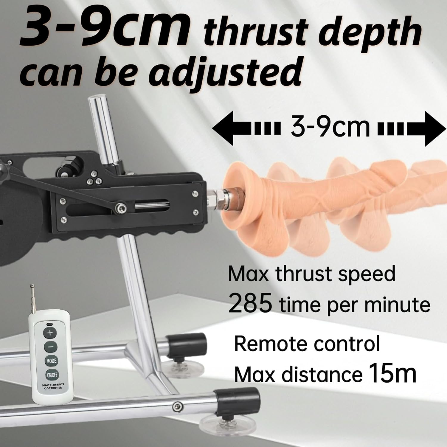 ThrillThrust Realistic Thrusting Sex Machine with Remote