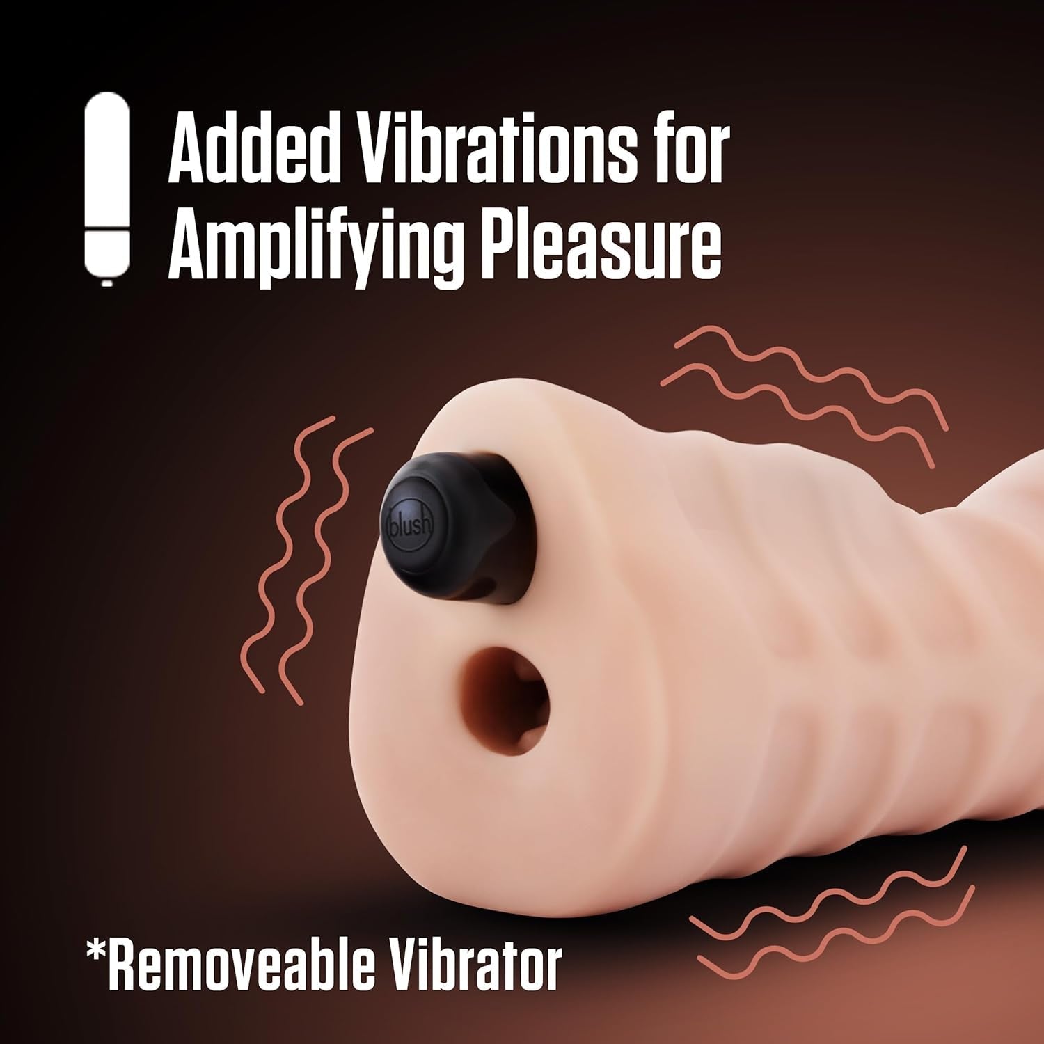 ThroatVibe Oral Pocket Pussy Stroker with Bullet Vibrator