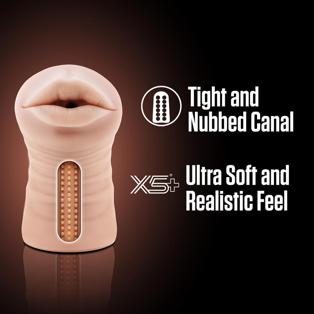 ThroatVibe Oral Pocket Pussy Stroker with Bullet Vibrator