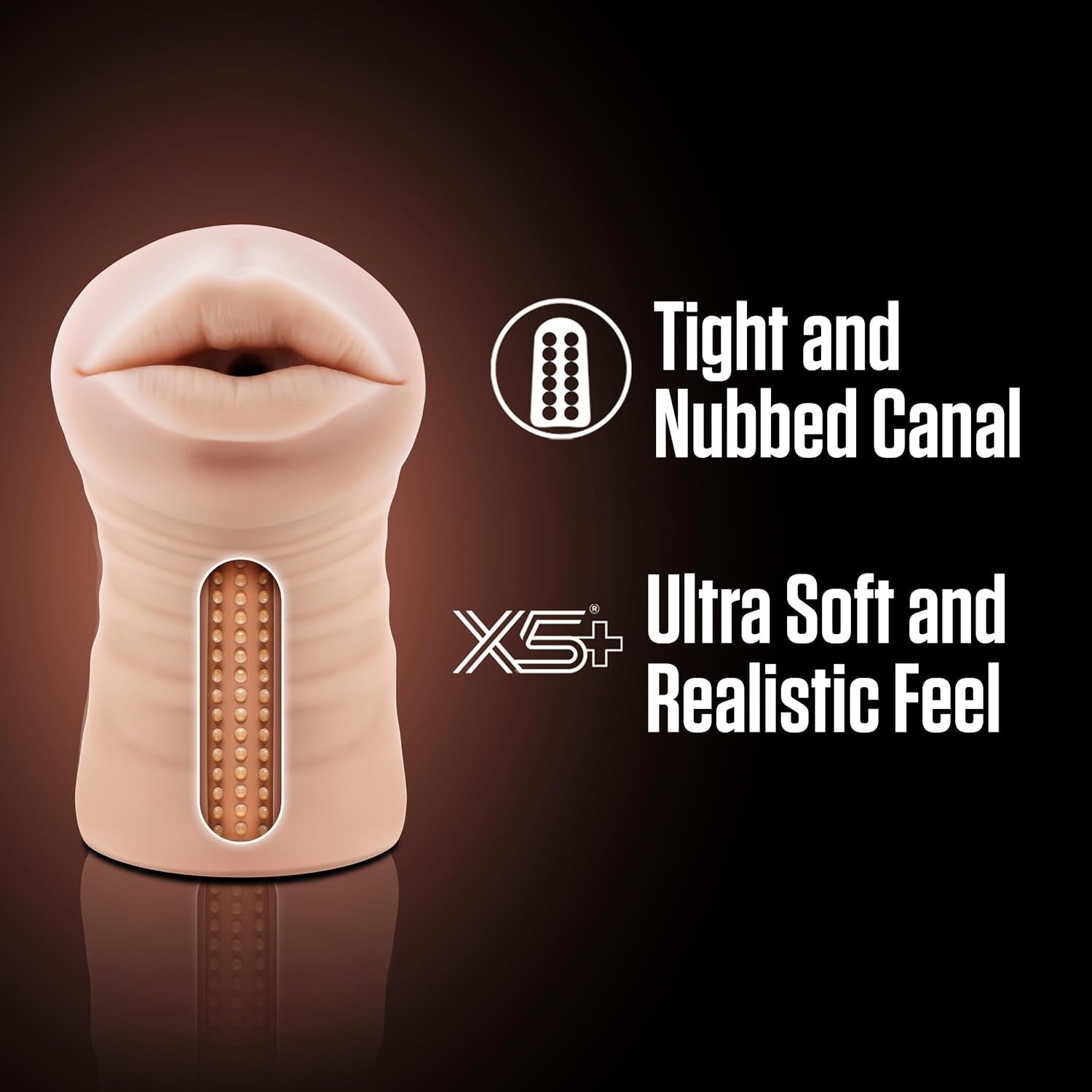 ThroatVibe Oral Pocket Pussy Stroker with Bullet Vibrator