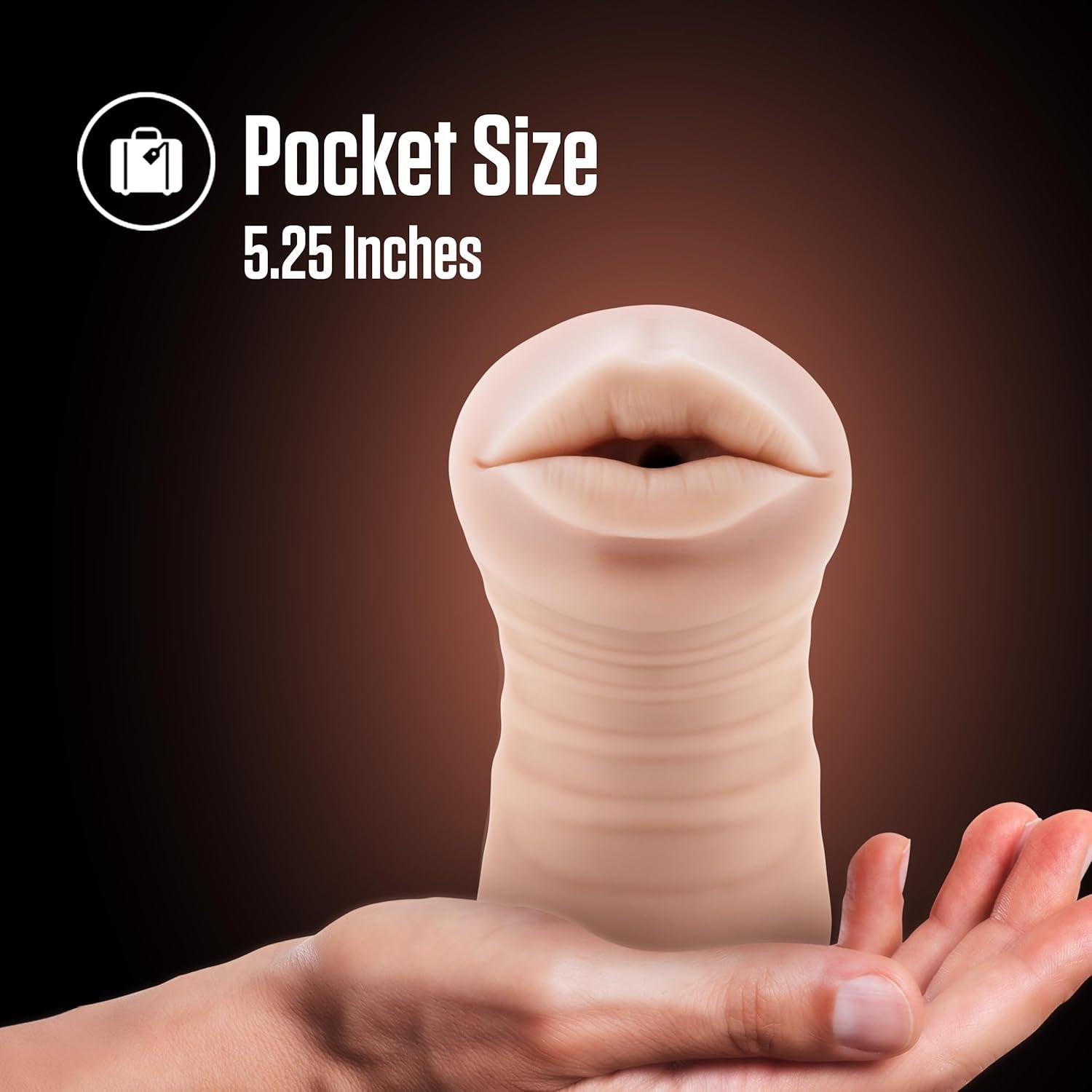 ThroatVibe Oral Pocket Pussy Stroker with Bullet Vibrator