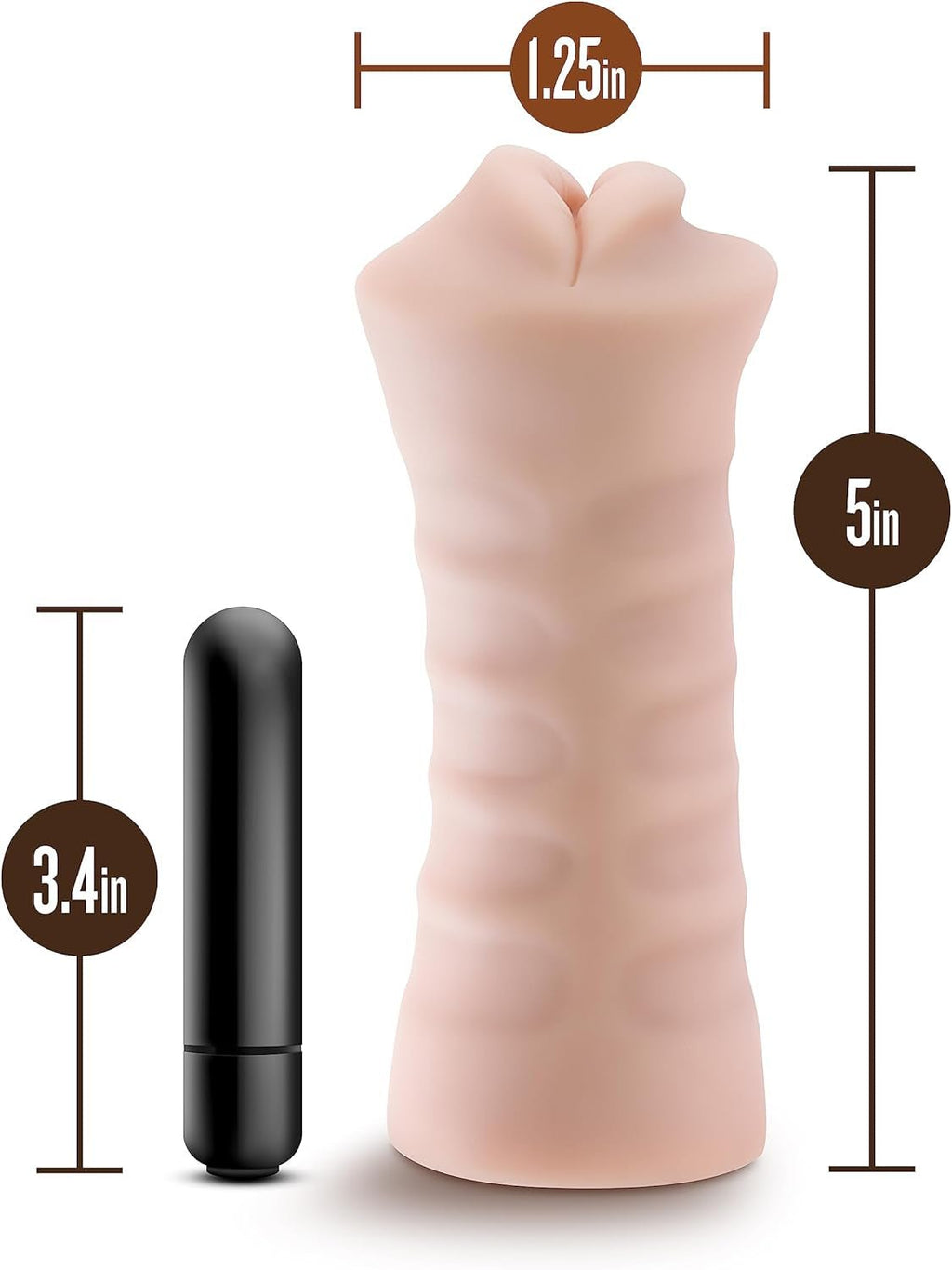 ThroatVibe Oral Pocket Pussy Stroker with Bullet Vibrator